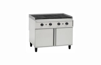 Char broiler com gabinete em aço inox