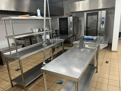 Cozinha Industrial em aço inox