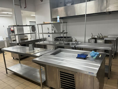 Cozinha Industrial em aço inox